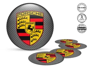 Porsche Wheel Decals Edition High-Quality Resin Stickers